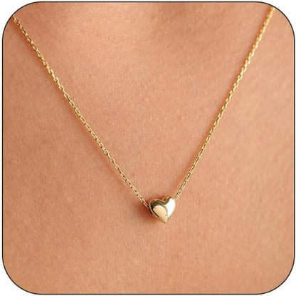 GlamRays Gold Heart Necklace for Women