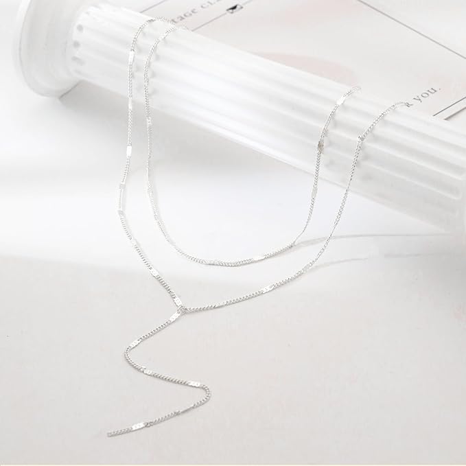 Silver Y-Design Necklace For Women