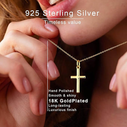 Dochias 925 Silver Cross Necklace