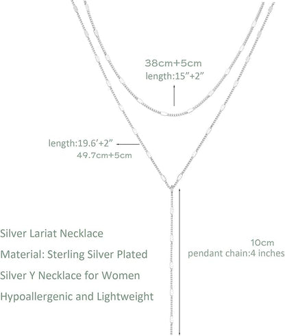 Silver Y-Design Necklace For Women