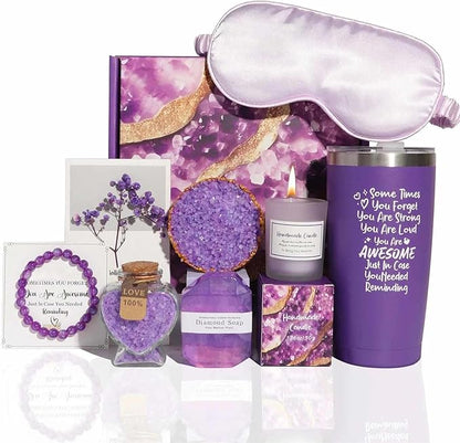 Relaxing Lavender Spa Gift Basket For Women