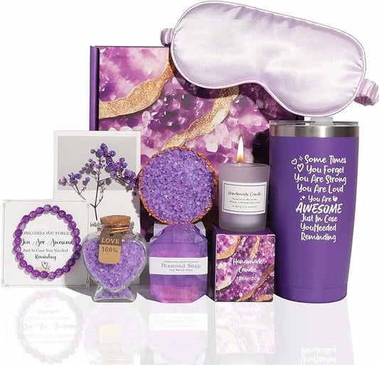 Relaxing Lavender Spa Gift Basket For Women