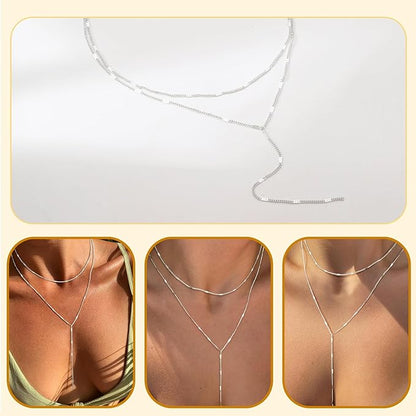 Silver Y-Design Necklace For Women