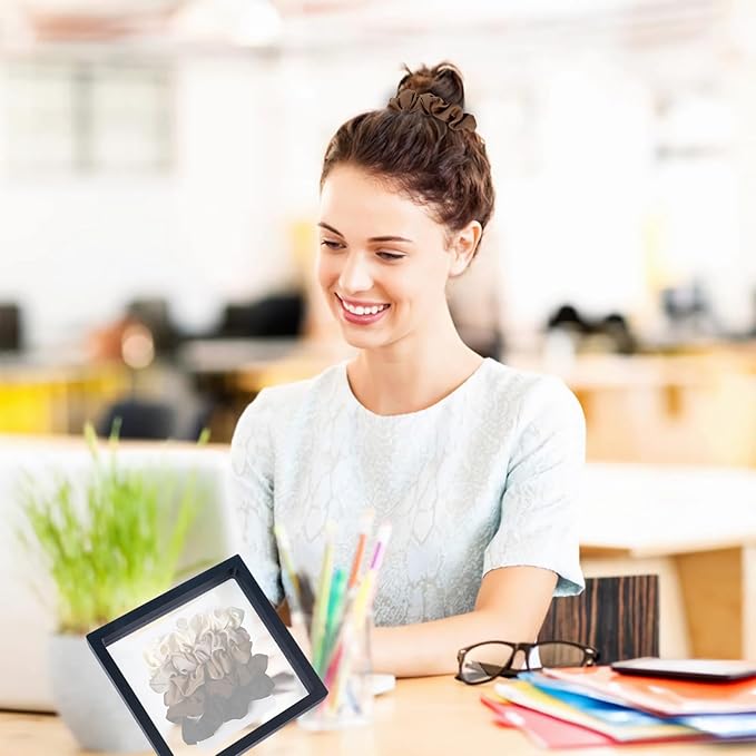 Satin hair scrunchies set