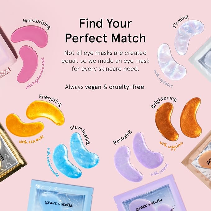 Grace & Stella Under Eye Mask (24 Pairs - Gold)