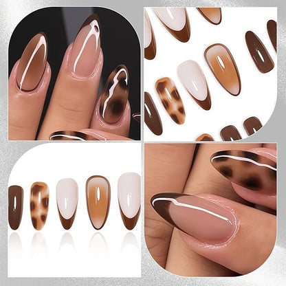 24PCS Short Press-On Nails