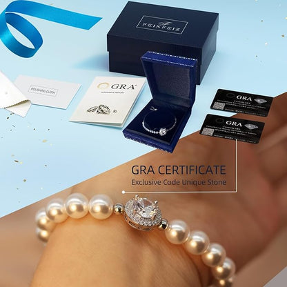 Moissanite Pearl Bracelet