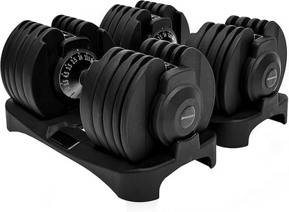 BRAINGAIN Adjustable Dumbbell Set 15 in 1 (Up to 24 Kg)