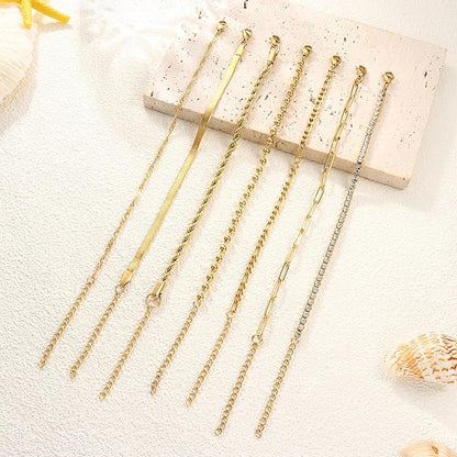 Adramata Women Bracelet Set Gold