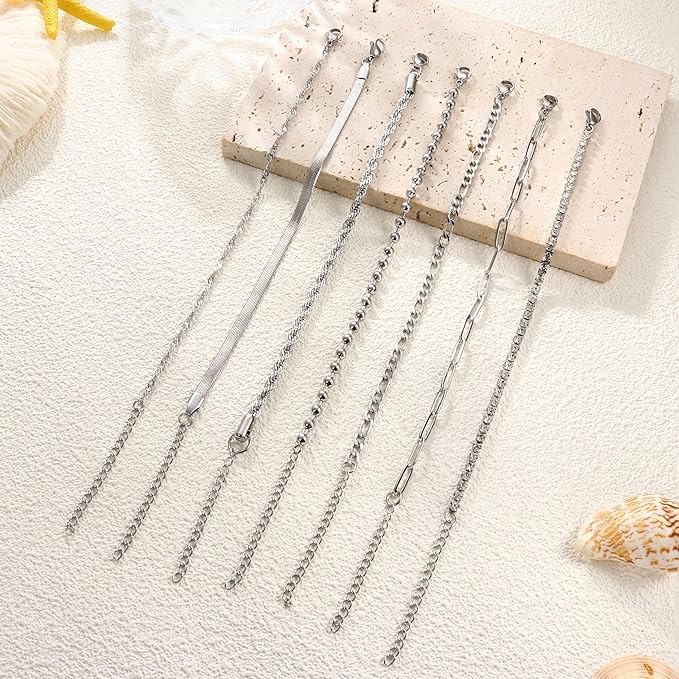 Adramata Women Bracelet Set Silver